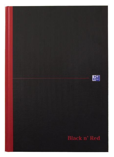 Cahier Oxford Black n’ Red A4 96 feuilles ligné assorti