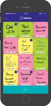 Oxford Spot Notes, sticky Notes, pak van 6, geassorteerde kleuren