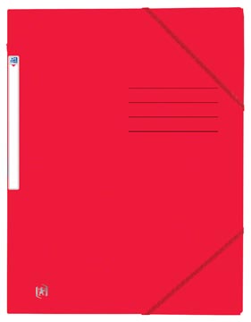 Oxford Top File+ elastomap uit karton, ft A4, rood