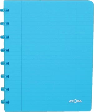 Atoma Trendy cahier, ft A5, 144 pages, quadrillé 5 mm, transparant turkoois