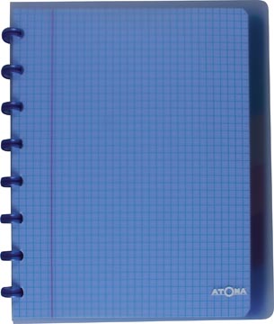 Atoma Trendy schrift, ft A5+, 120 bladzijden, geruit 5 mm, met 6 tabbladen, in geassorteerde kleuren