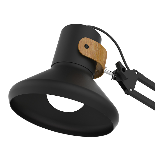 Lampe de bureau Unilux Baya LED noir/bambou