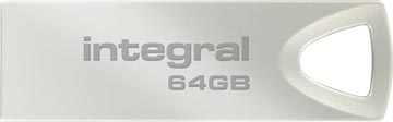 Integral ARC clé USB 2.0, 64 Go, argent