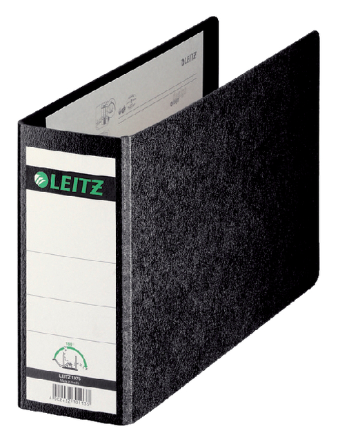 Classeur Leitz 1075 A5 horizontal 77mm carton noir marbré