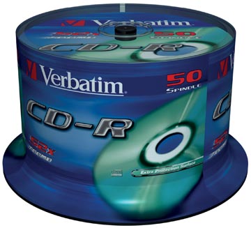 Verbatim CD recordable Extra Protection, spindel van 50 stuks