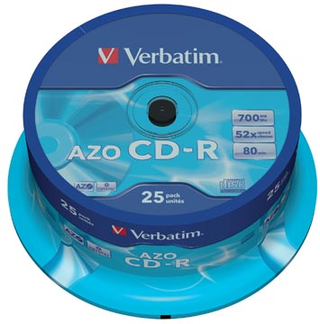 Verbatim CD enregistrable, spindle de 25 pièces