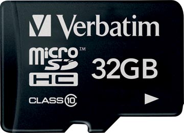 Verbatim microSDHC geheugenkaart, klasse 10, 32 GB