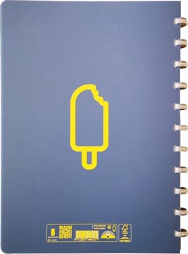 Atoma Sorbet schrift, ft A5, 144 bladzijden, geruit 5 mm, blauw