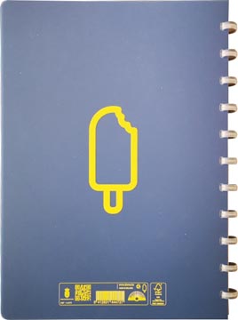 Atoma Sorbet schrift, ft A4, 144 bladzijden, geruit 5 mm, blauw