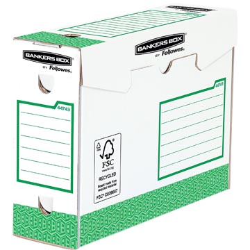Bankers Box basic archiefdoos heavy duty, ft 9,5 x 24,5 x 33 cm, groen, pak van 20 stuks