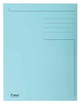 Exacompta chemise de classement Foldyne ft 24 x 35 cm (pour ft folio), bleu clair, paquet de 50 pièces