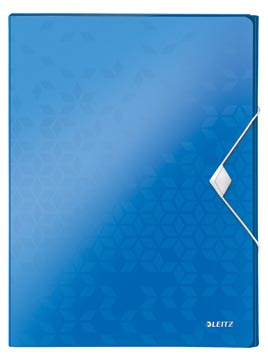 Leitz WOW elastobox ft A4, blauw