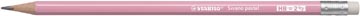 STABILO Swano pastel crayon, HB, avec gomme, rose