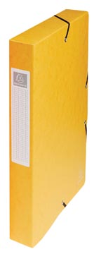 Exacompta boîte de classement Exabox jaune, dos de 4 cm