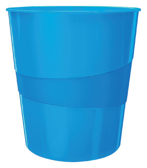 Corbeille à papier Leitz WOW 15 litres bleu