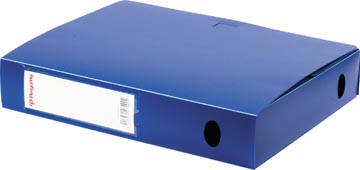 Pergamy boîte de classement, pour ft A4, en PP de 700 micron, dos de 6 cm, bleu